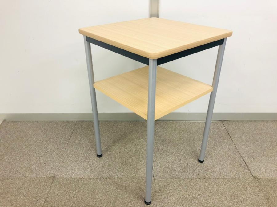 【様々な空間にフィットする電話台！アルコール消毒液スタンドとしても！】■イトーキ（ITOKI）　テレホンスタンド　電話・プリンター台　W450mm角型　■ナチュラル
                        その他シリーズ
                                    中古
            