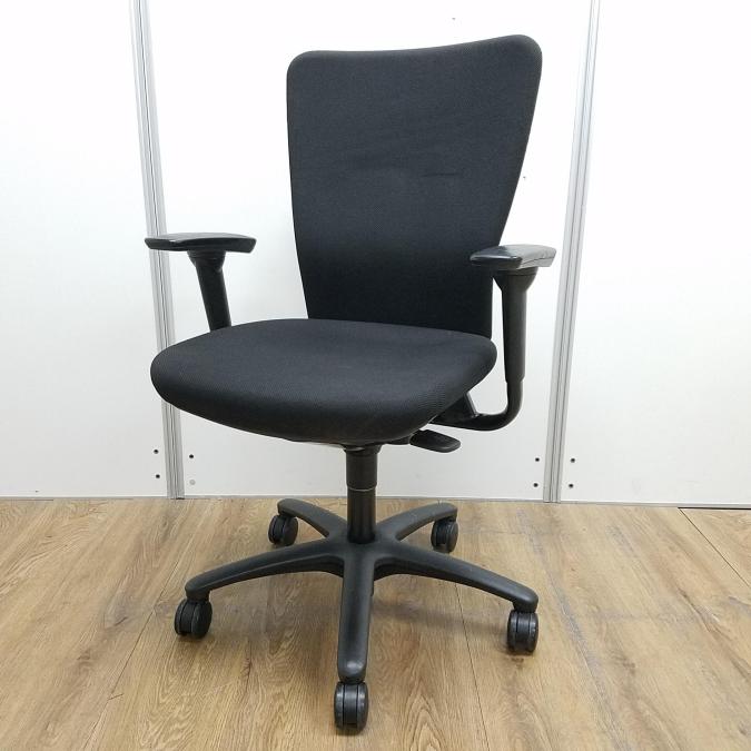 【中古】カロッツァチェア オカムラ/okamura 肘付ハイバックチェア 501217