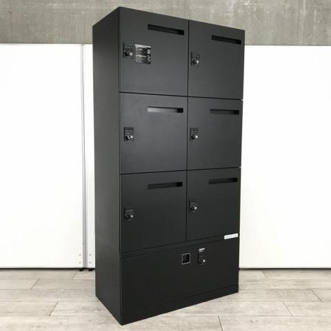 オカムラ レクトライン 8人用パーソナルロッカー〔2列4段、ダイヤル錠〕 | 中古オフィス家具なら埼玉の【アズマヤ】