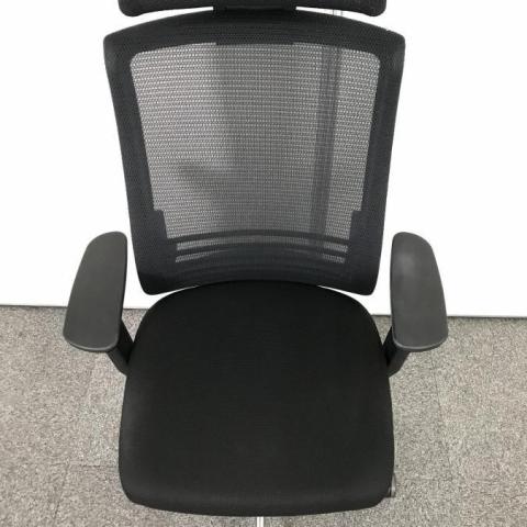 中古】ベゼル アルミポリッシュ コクヨ/KOKUYO 肘付ハイバックチェア 501609 - 中古オフィス家具ならオフィスバスターズ