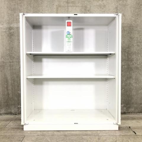 ウチダ 両開き書庫 5-849-0312 【上下兼用】【幅900×奥行450×高さ1050mm】【カラー：オフホワイト】 - オフィス家具ドットコム｜  おしゃれ＆高品質アイテム豊富な通販ショップ
