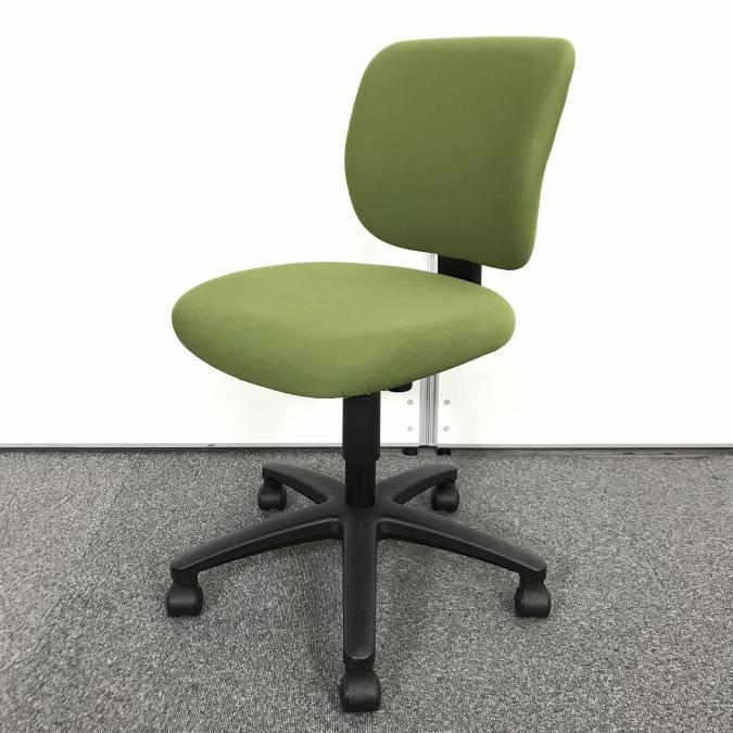 【在庫入れ替えSALE】■コクヨ製　イーザチェア　ローバック　肘無し　リーフグリーン 【シンプルデザインで座りやすい！】
                        イーザチェア
                                    中古
            