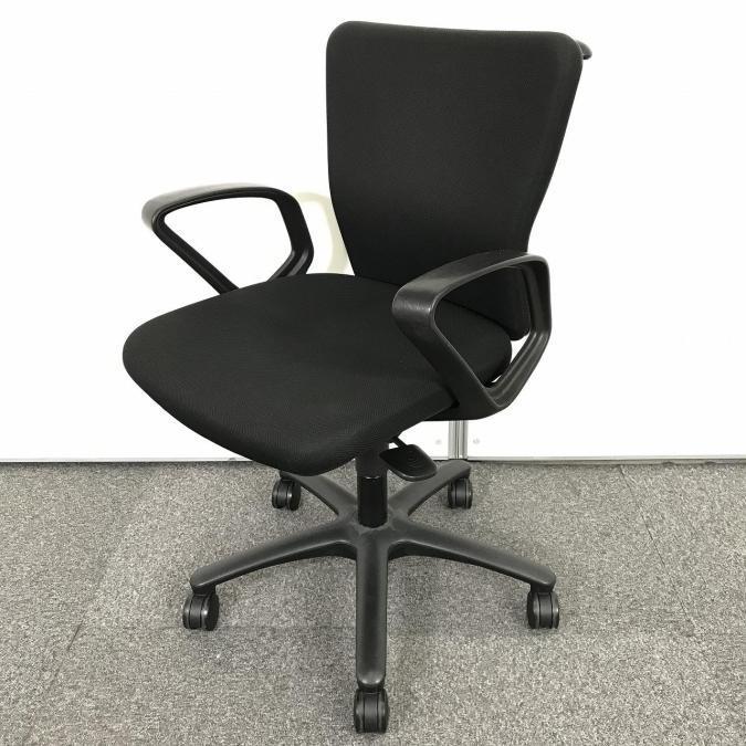 【中古】カロッツァチェア オカムラ/okamura 肘付ハイバックチェア 501217