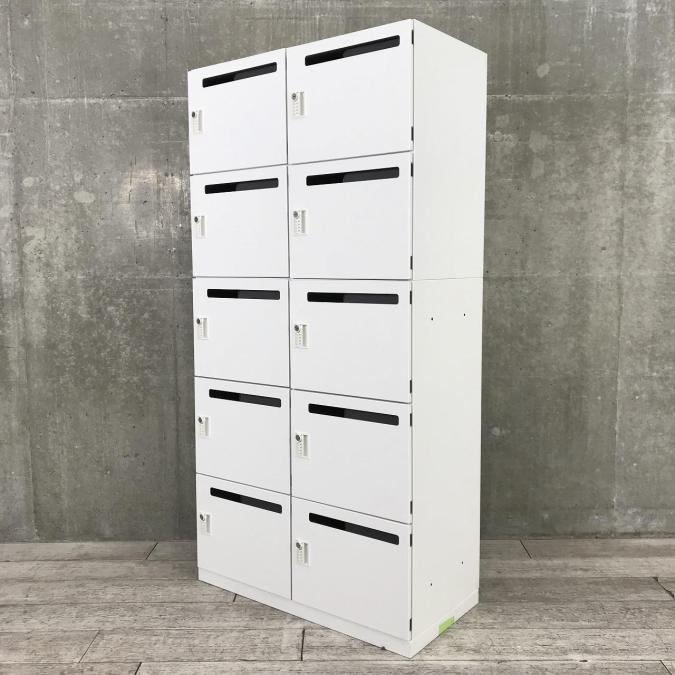 中古】エルレージ 上：5-856-0442 下：5-856-0542 ウチダ/UCHIDA 10人用パーソナルロッカー 502334 - 中古 オフィス家具ならオフィスバスターズ