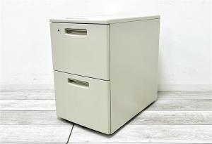 【定価約8万円】【A4フィルも沢山収納！ニューグレーカラーの2段ワゴンの入荷です！】■コクヨ製　BS　2段ワゴン 　ニューグレー