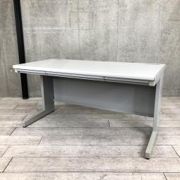 【A00996287】【幅1400mmでワークスペース広々！ウチダのスタンダードデスク！】■ウチダ（UCHIDA）製　FEED-N（フィードエヌ）　平机　引出付き　W1400㎜　■グレー【IB】