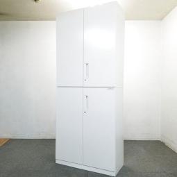 ファイル書類をスッキリ整理！上下で分けれられるため搬入もしやすい！上下両開き書庫セット
■コクヨ/エディア/ホワイト