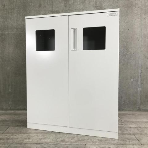上下書庫セット　開き/開き　鍵あり　ニューグレー　ナイキ製　900ｘ400ｘ1800 上下書庫セット 開き/開き 鍵あり ニューグレー ナイキ製 900x400x1800