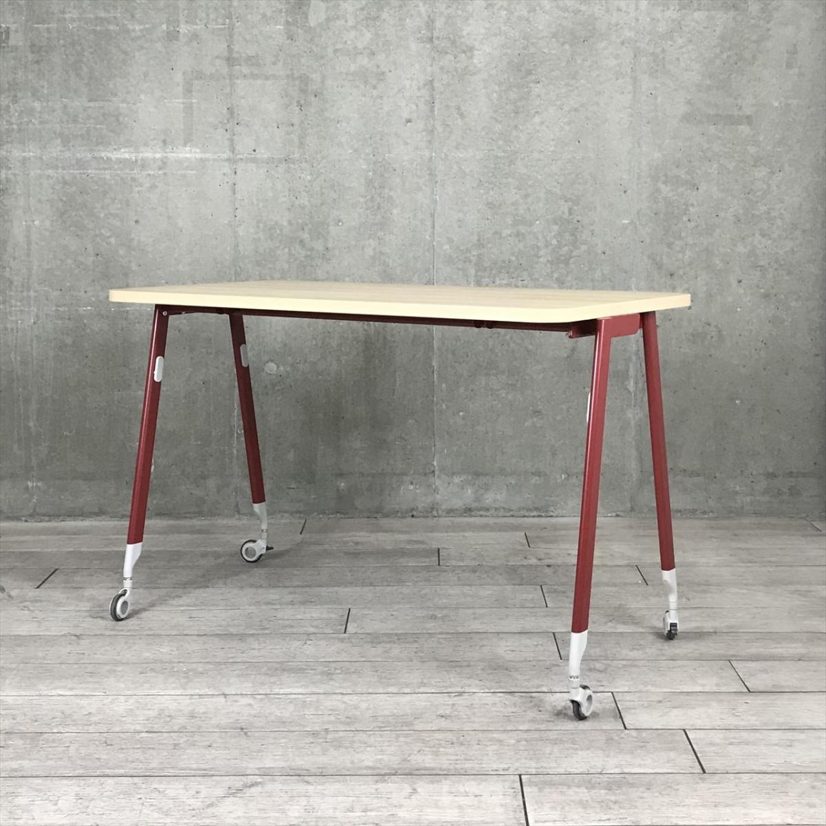 処分します　古道具デスクテーブル 個性のある姿の木製デスク[古家具] | giraffes craft