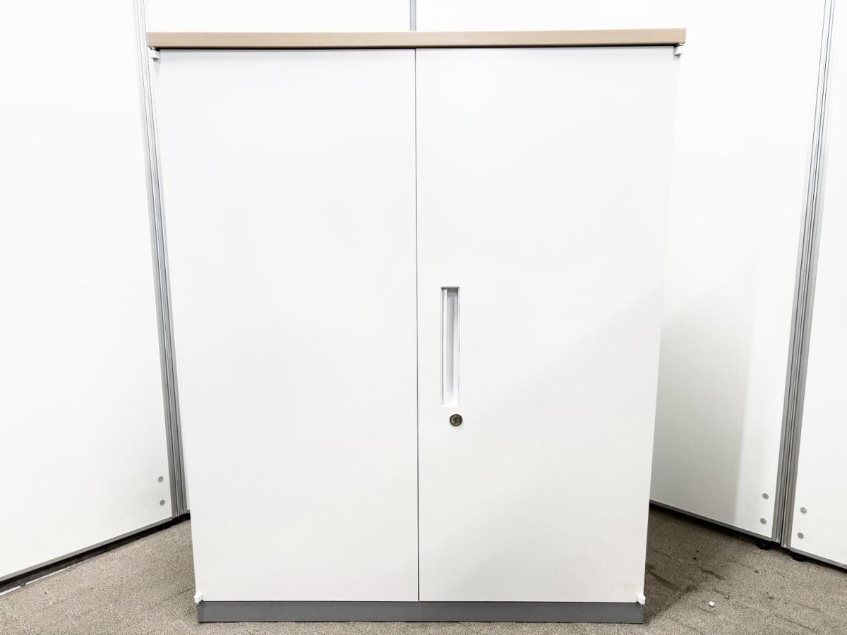 【在庫入替セール品！】木目天板付きの定番観音開き書庫が入荷！A4ファイルを3段分収納可能な人気タイプ！書類整理におすすめ！
■イナバ/TF/ホワイト
                        TF
                                    中古
            