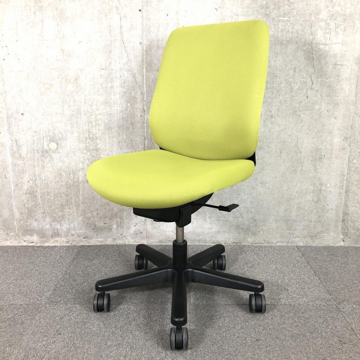 【在庫入替セール品】【コンパクトで座りやすい人気のチェア！美しさが際立つシンプルデザイン！】 ■イトーキ製　トルテ　肘無ローバック　■グリーン 　【弊社使用欄：A01002158】
                        トルテチェア
                                    中古
            