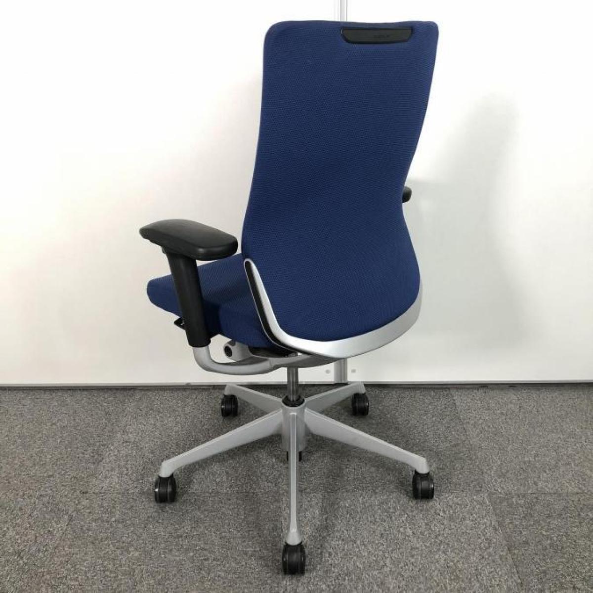 中古】コーラルチェア CQ87GR FSF3 オカムラ/okamura 肘付ハイバック 