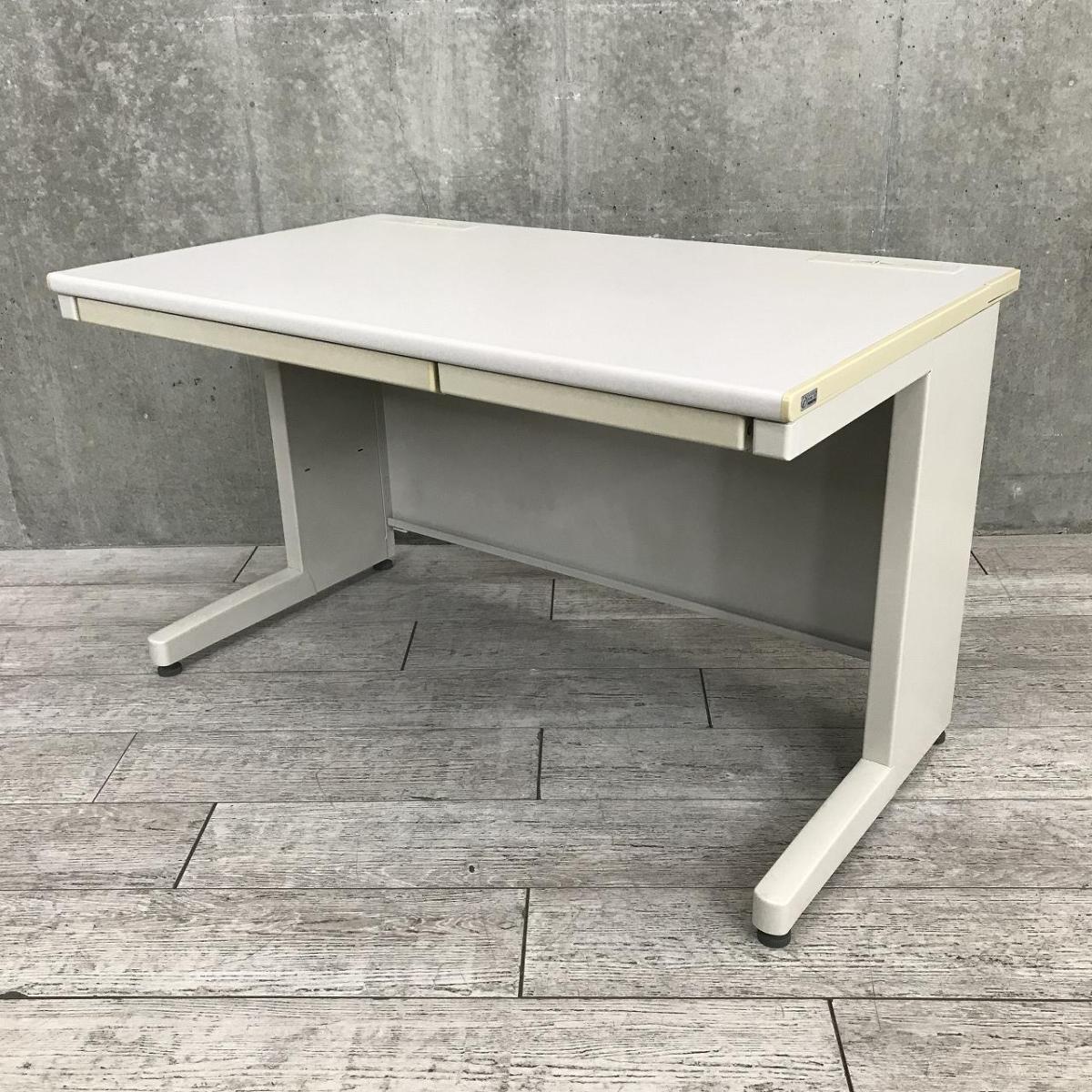 【オフィスの定番デスク！人気の1200㎜幅！】■コクヨ（KOKUYO）　BS＋　平机　引き出しあり　■W1200×D700㎜　■ニューグレー
                        BS+
                                    中古
            