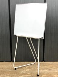 【コンパクトサイズで使いやすい！】■ウチダ　ホワイトボード　W800mm　キャスター付　■アイデア次第で使い方は自由自在！【在庫入替セール！】【ABW】