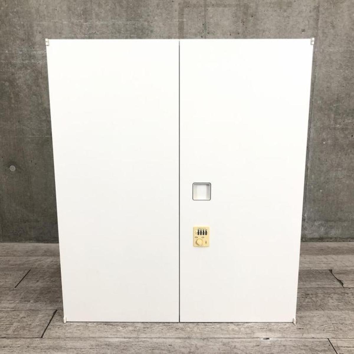 中古】レクトライン オカムラ/okamura ローキャビネット/両開き 中古】レクトライン オカムラ/okamura ローキャビネット/両開き