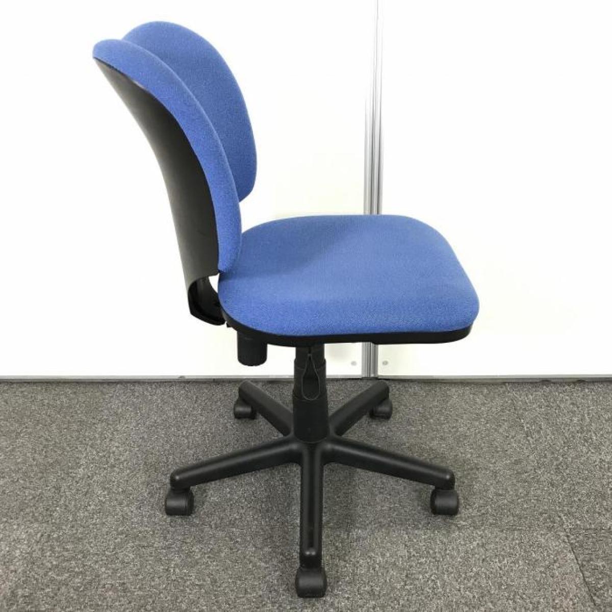 中古】プロップチェア KC-A92SEL BL プラス/PLUS 肘無ローバックチェア 