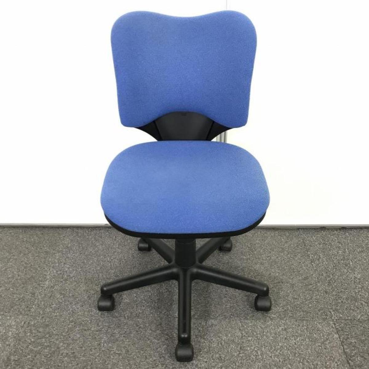 中古】プロップチェア KC-A92SEL BL プラス/PLUS 肘無ローバックチェア 