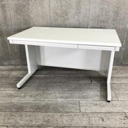 【在庫入替セール品】【コスパのよいスチールデスク！定番の1200㎜サイズ】　LEED（リード）　平机　(W1200×D700×H700)　ホワイト 　引出付き/オススメ(おすすめ) /人気商品【弊社使用欄：A00991444】【ID】