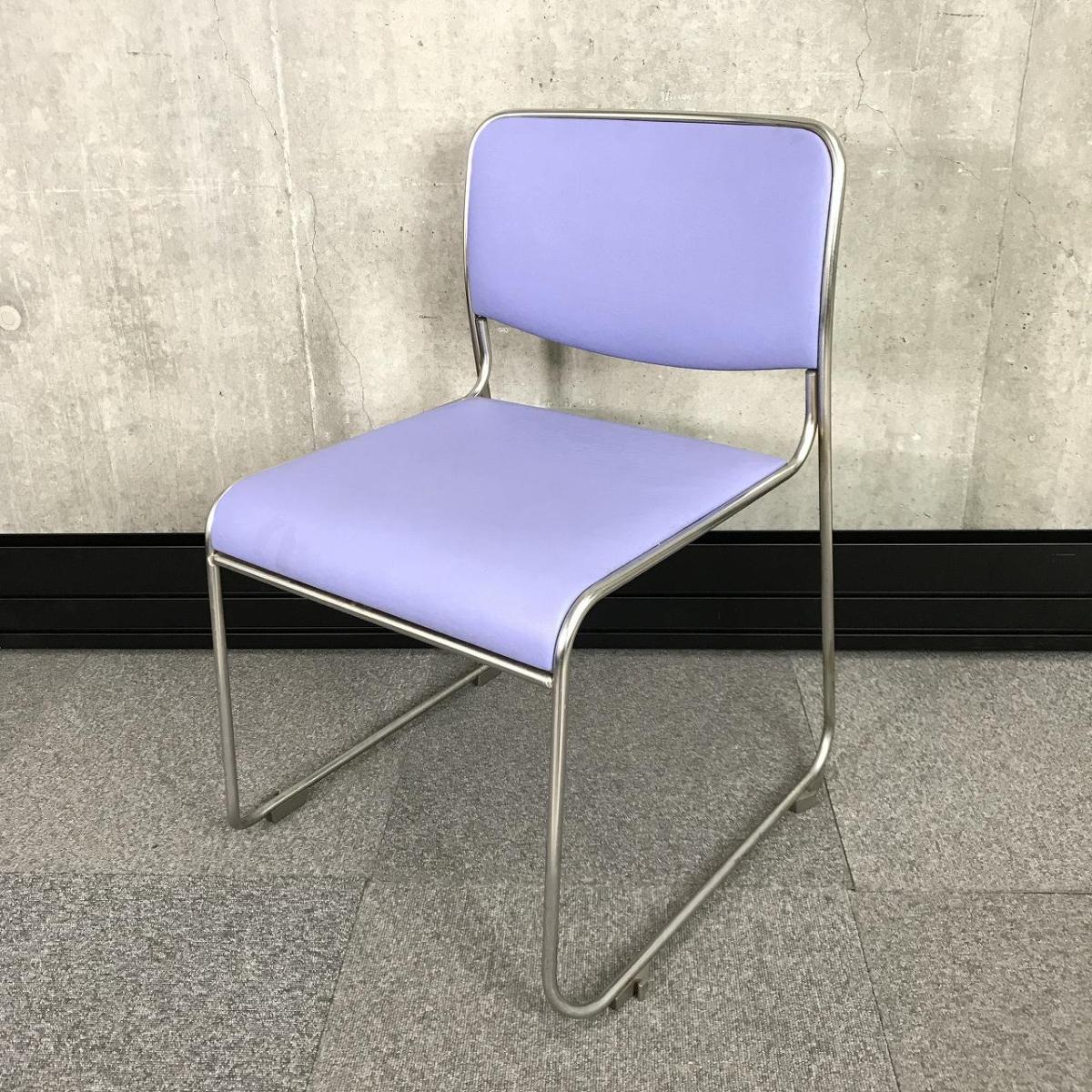 【シンプルなデザインで使いやすい！重ねて収納可能なスタッキングチェア！会議室、共有スペースなどに！】■コクヨ（KOKUYO）　CK-805シリーズ　スタッキングチェア　ミーティングチェア　■ブルー
                        その他シリーズ
                                    中古
            