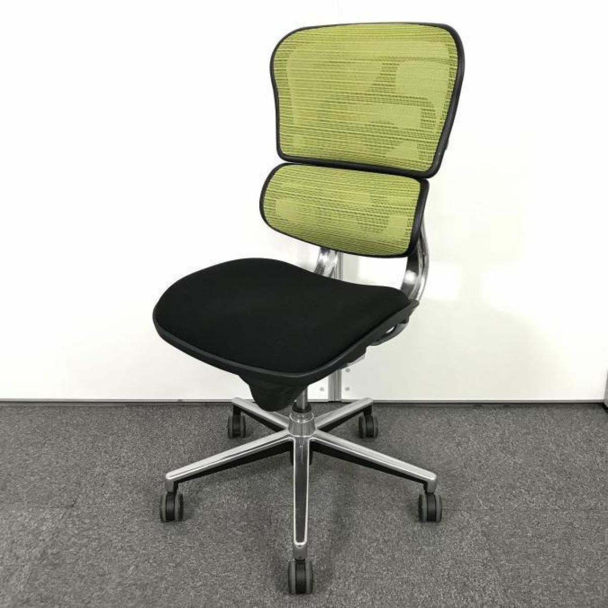中古】エルゴヒューマン 関家具 肘無ハイバックチェア 513168
