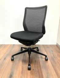 【西】【西店在庫】【福岡オフィス家具】【福岡中古家具】【中古事務什器】【中古チェア】【中古椅子】【オカムラ】【コーラルチェア】 (Choral)　　【肘無し】　　【背面メッシュ】　【ブラック】
