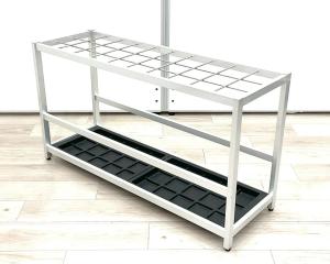 ■コクヨ（KOKUYO）　■傘立て　■30マス　　■シルバー　【弊社使用欄：A01042310】