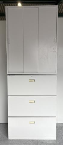 引違+3段ラテラル書庫商品の通販 - 中古オフィス家具なら 引違+3段ラテラル書庫商品の通販 - 中古オフィス家具なら