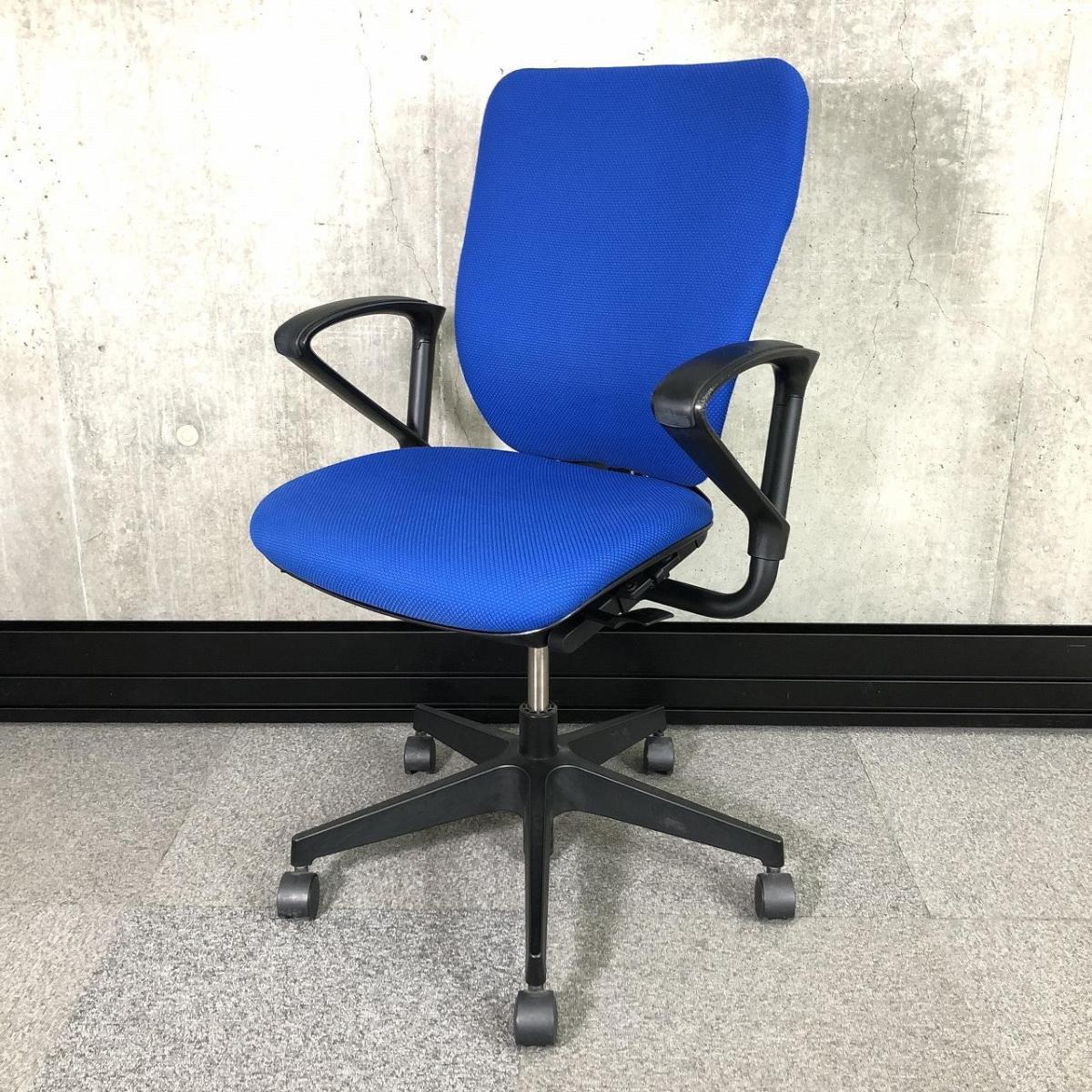 中古】プラオチェア イトーキ/ITOKI 肘付ハイバックチェア 514025 