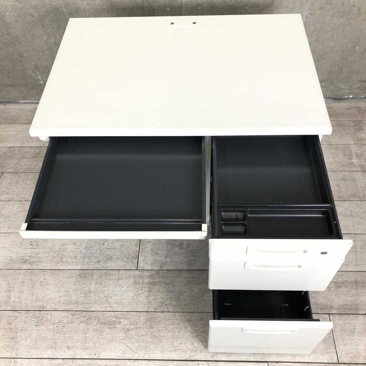 中古】LA RY-T107 WH プラス/PLUS 片袖机 514057 - 中古オフィス 中古】LA RY-T107 WH プラス/PLUS 片袖机 514057 - 中古オフィス