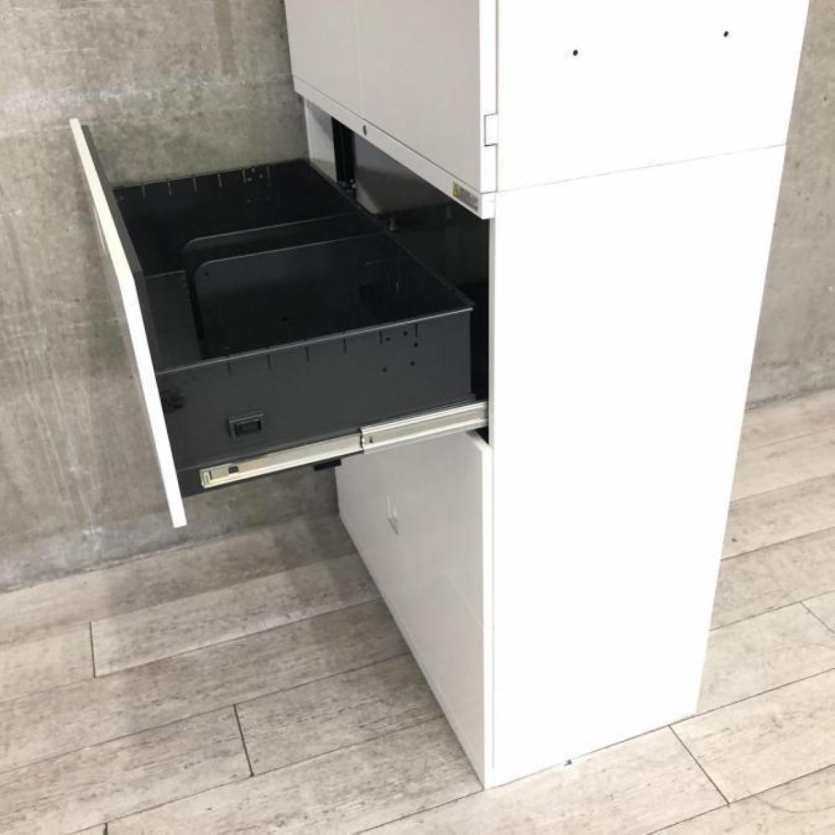 中古】レクトライン オカムラ/okamura ハイキャビネット/両開き 中古】レクトライン オカムラ/okamura ハイキャビネット/両開き