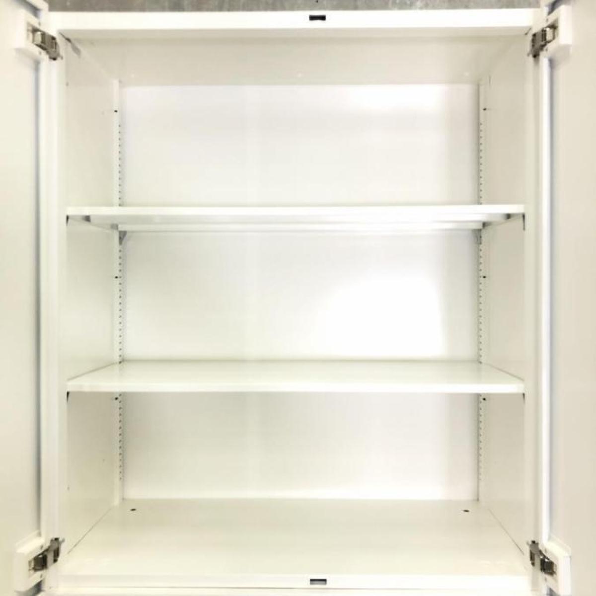 中古】レクトライン オカムラ/okamura ハイキャビネット/両開き 中古】レクトライン オカムラ/okamura ハイキャビネット/両開き