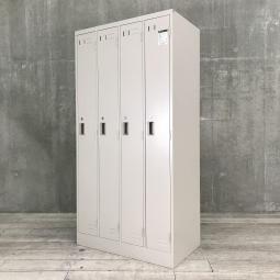 【シンプルでスタンダードな更衣ロッカー！移転や増員を検討されている方にオススメ！】■コクヨ（KOKUYO）　LKシリーズ　４人用更衣ロッカー　■ニューグレー 　■シリンダー錠　中古　移転