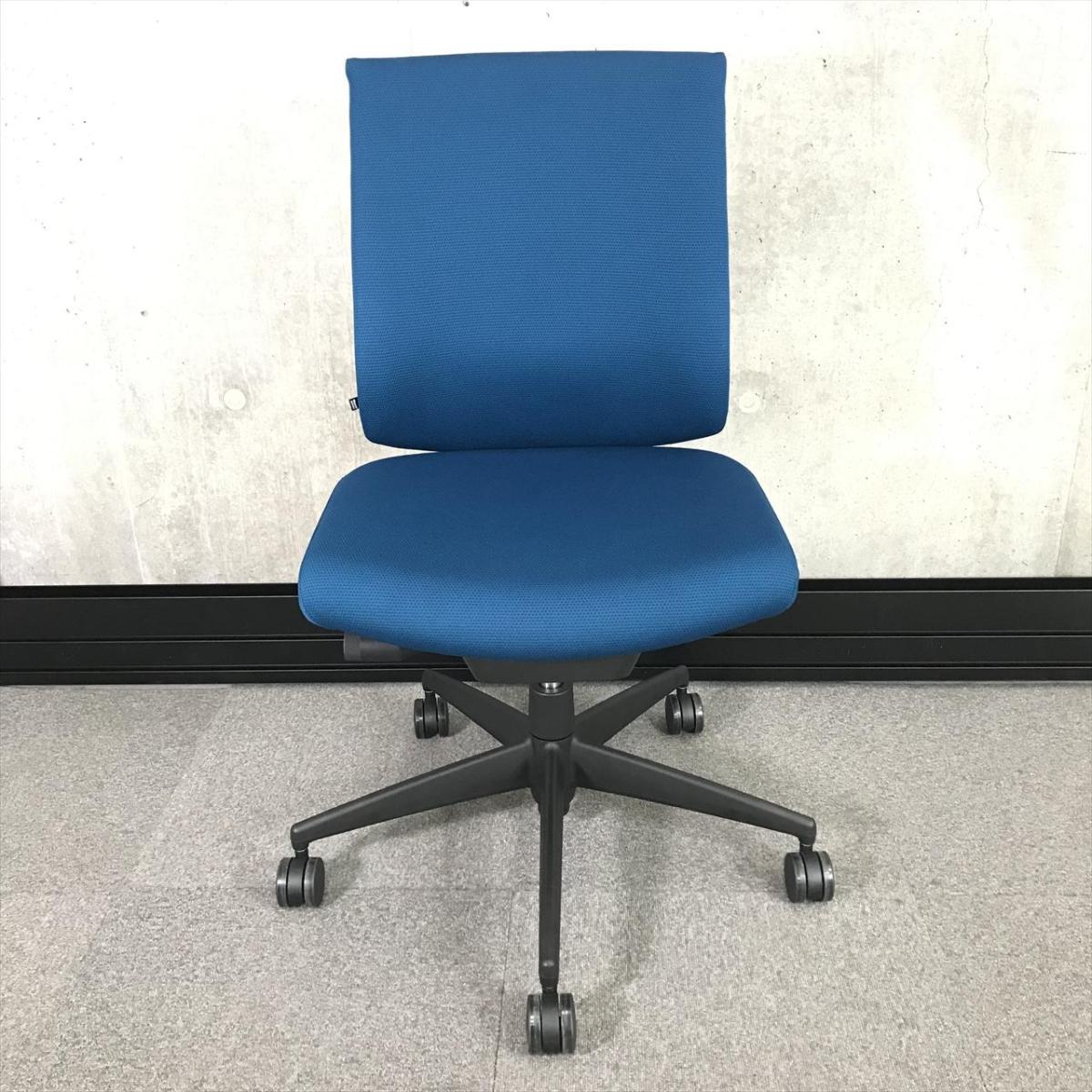 中古】ウィザード4 C06S-12C-BK1 コクヨ/KOKUYO 肘無ハイバックチェア 