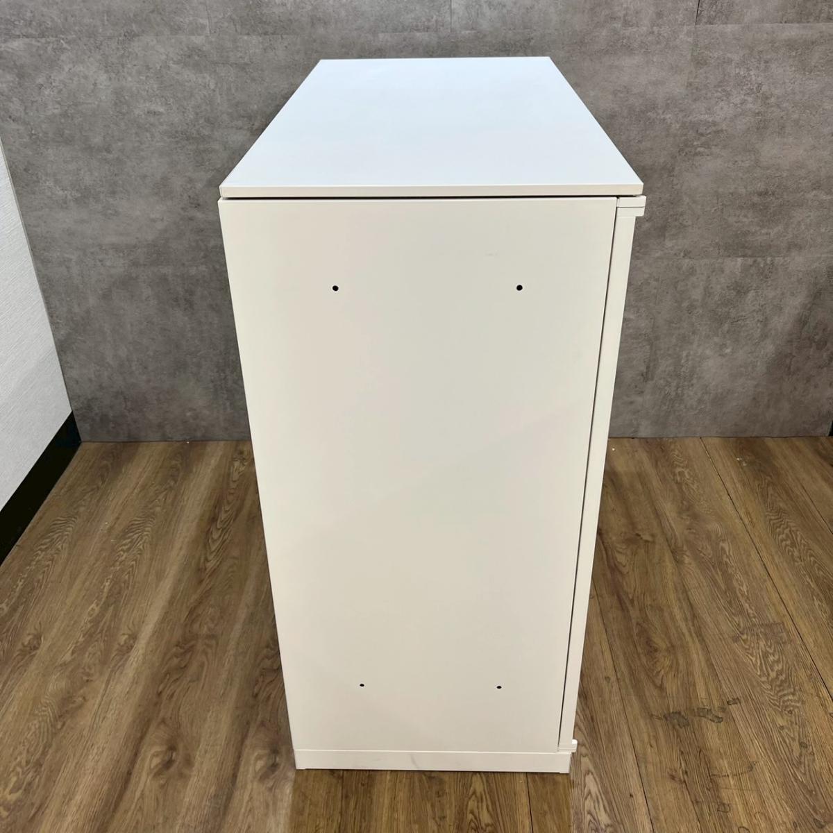 中古】レクトライン オカムラ/okamura ローキャビネット/両開き 中古】レクトライン オカムラ/okamura ローキャビネット/両開き