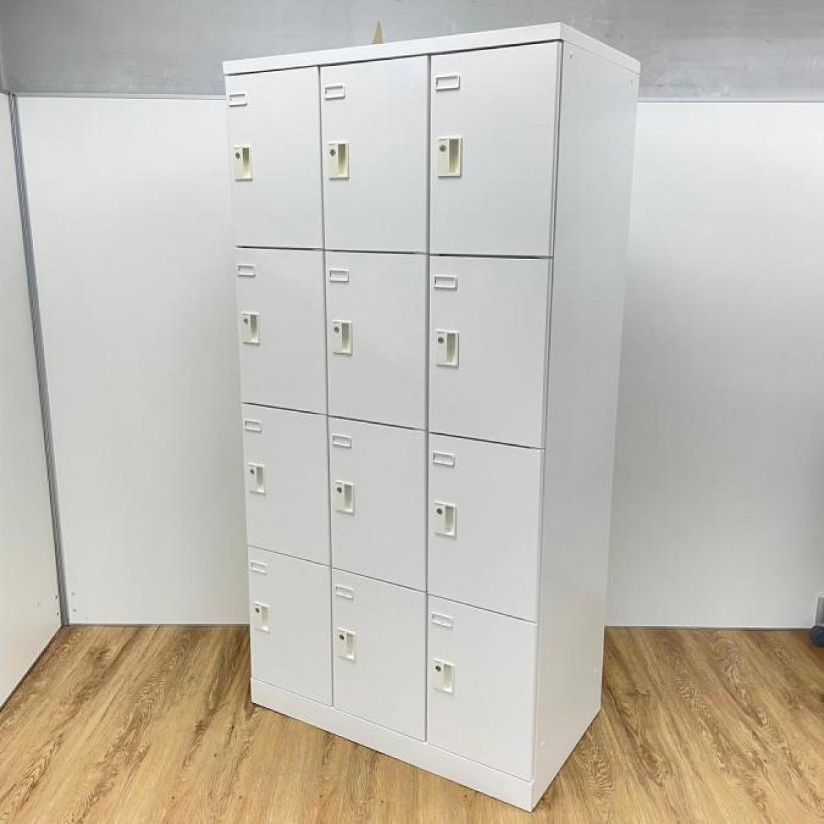 中古】ZLKロッカー ZLK-LN1230SAW コクヨ/KOKUYO 12人用更衣