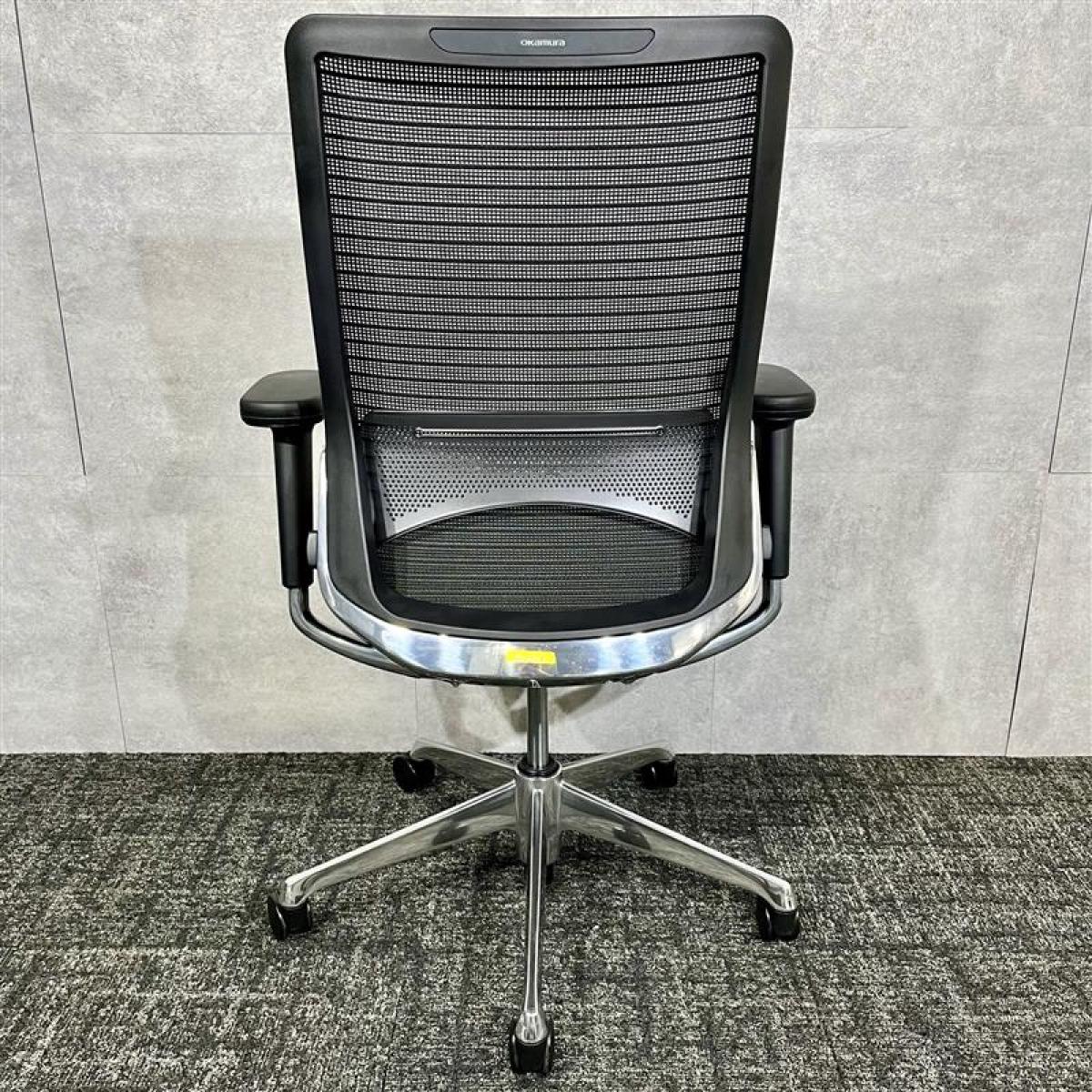 中古】コーラルメッシュ オカムラ/okamura 肘付ハイバックチェア 中古】コーラルメッシュ オカムラ/okamura 肘付ハイバックチェア