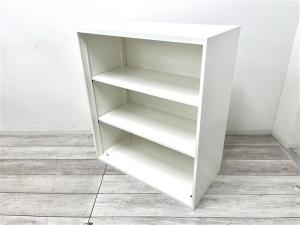 【定価約7万円】【書類や備品の整理におすすめなオープン書庫！】■オカムラ/デュオライン　■ホワイト　■オープン書庫　■※ベース無※　■在庫1台のみ！