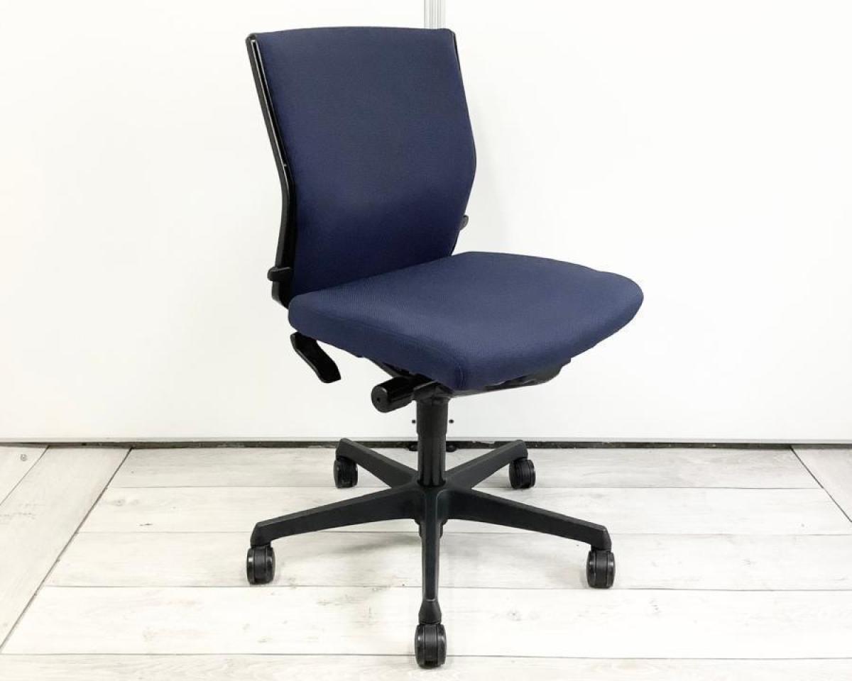 中古】エスクード オカムラ/okamura 肘無ローバックチェア 中古】エスクード オカムラ/okamura 肘無ローバックチェア