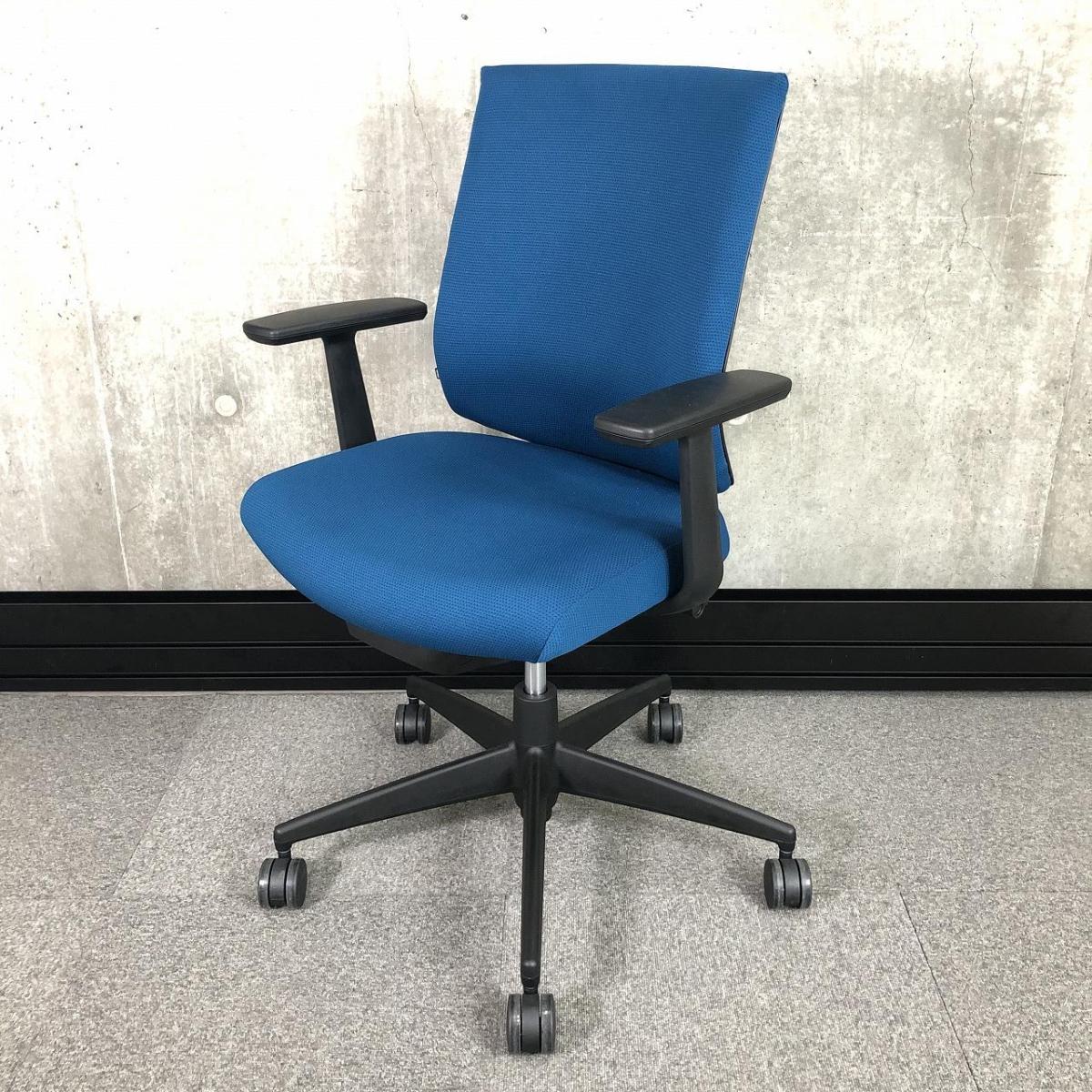 中古】ウィザード4 C06S-12C-BK1 コクヨ/KOKUYO 肘付ハイバック