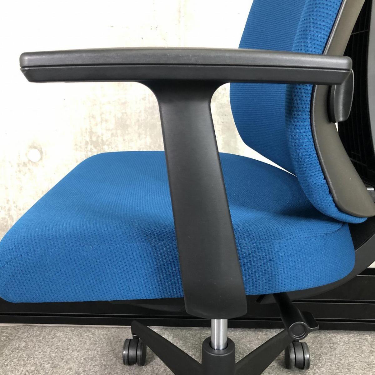 中古】ウィザード4 C06S-12C-BK1 コクヨ/KOKUYO 肘付ハイバック