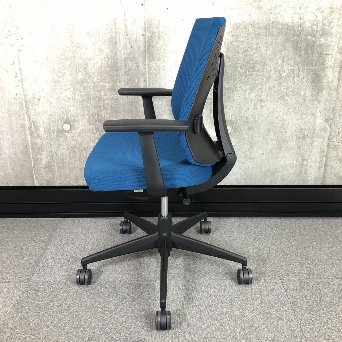 中古】ウィザード4 C06S-12C-BK1 コクヨ/KOKUYO 肘付ハイバック