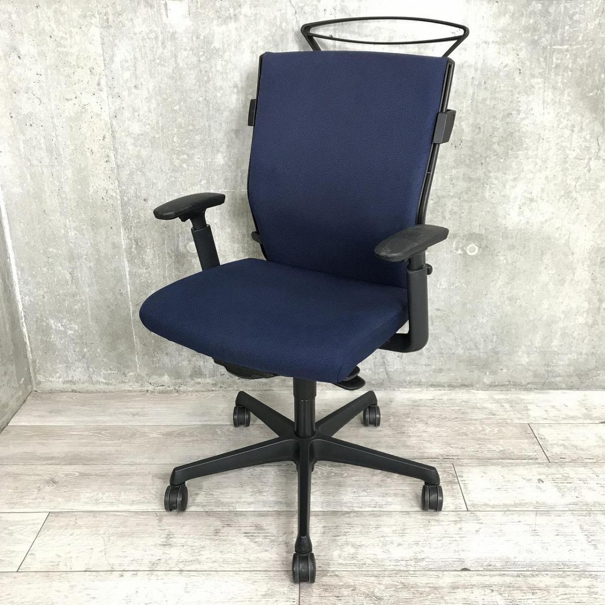 中古】エスクード C496ZR FFW4 オカムラ/okamura 肘付ハイバック