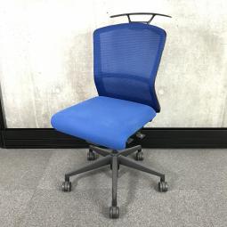 【関東倉庫在庫品】【快適な座り心地を実現！】■ウチダ製　シルフィ　肘無ミドルバッグチェア　■ブルー【弊社使用欄：A90100385】【ECBMC】【在庫入替セール品につき限定特価！】