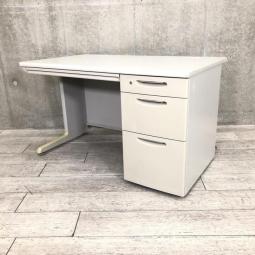 ※入れ替えセール品！【ニューグレー】オカムラSDシリーズ片袖机　横幅1200㎜　引き出し付きのため、収納力も抜群！！