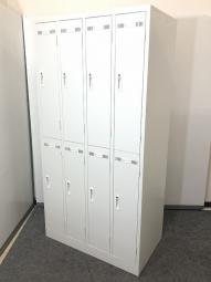【1台で8人収納！】生興製　SLKシリーズ　ホワイト　8人収納　【ロット入荷！】