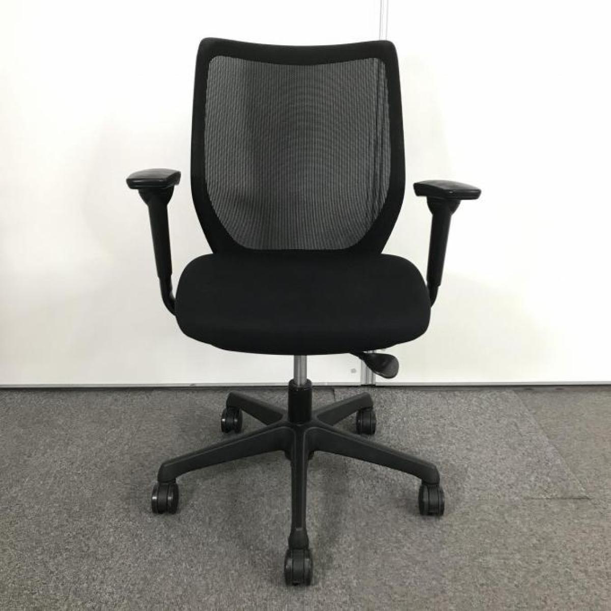 中古】CG-M メッシュ CG11ZR-FZK1 オカムラ/okamura 肘付ロー