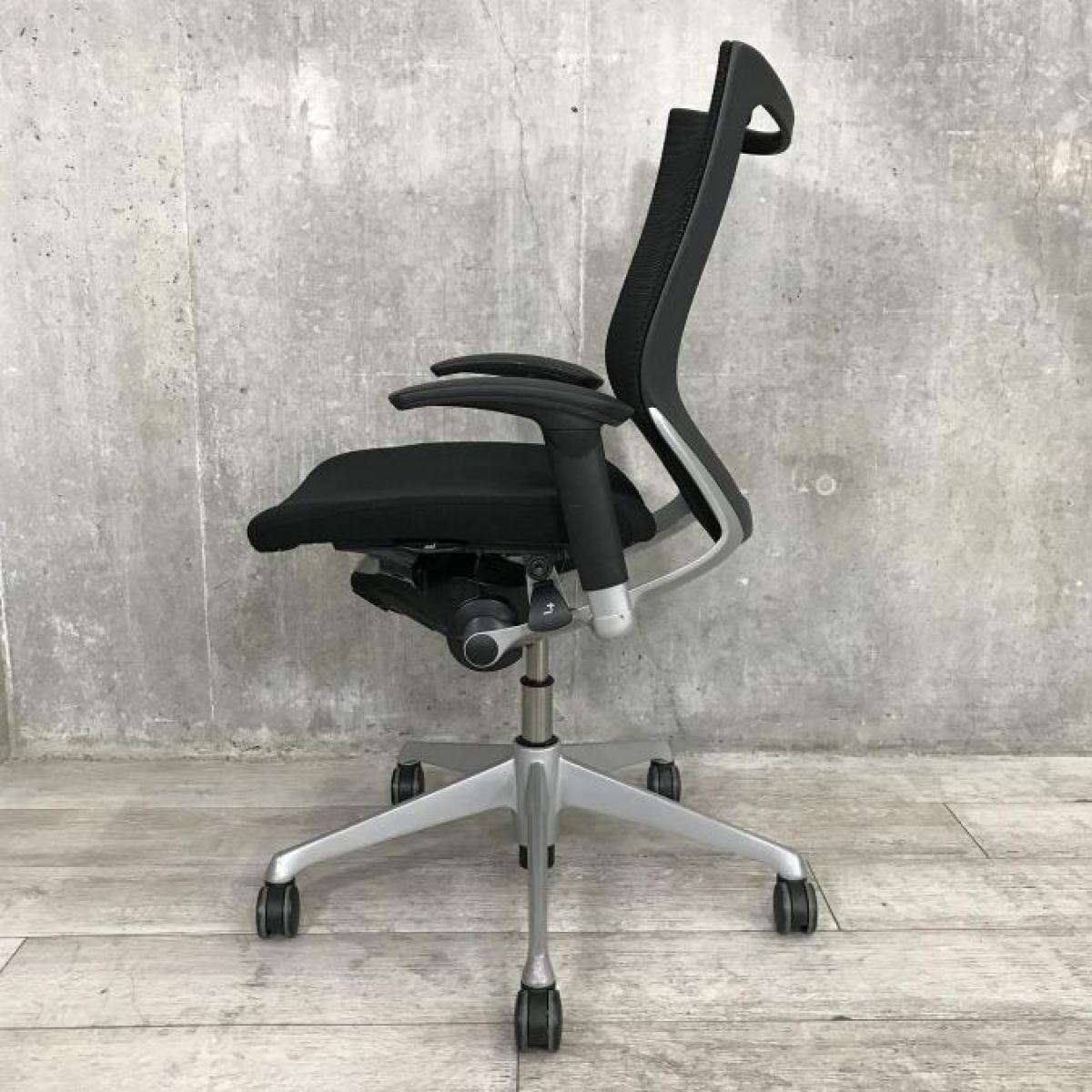 中古】バロンチェア オカムラ/okamura 肘付ローバックチェア 中古】バロンチェア オカムラ/okamura 肘付ローバックチェア
