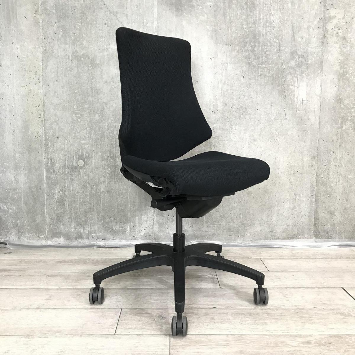 中古】エフクロス イトーキ/ITOKI 肘無ハイバックチェア 516568