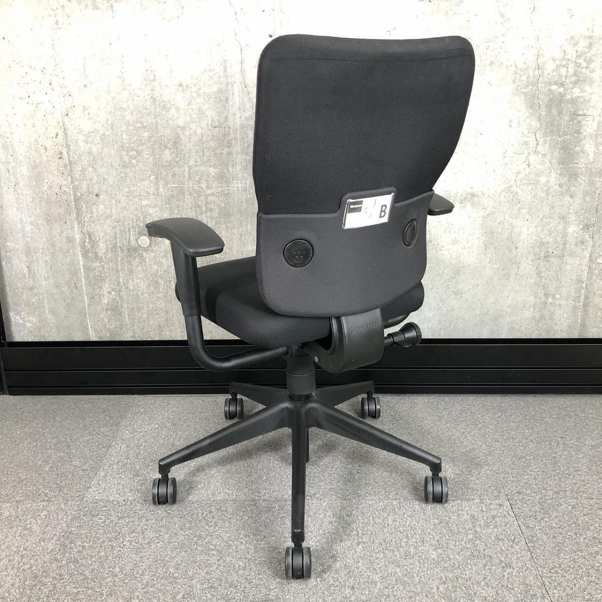 中古】LetsB レッツB Steelcase/スチールケース 肘付ハイバック 中古】LetsB レッツB Steelcase/スチールケース 肘付ハイバック
