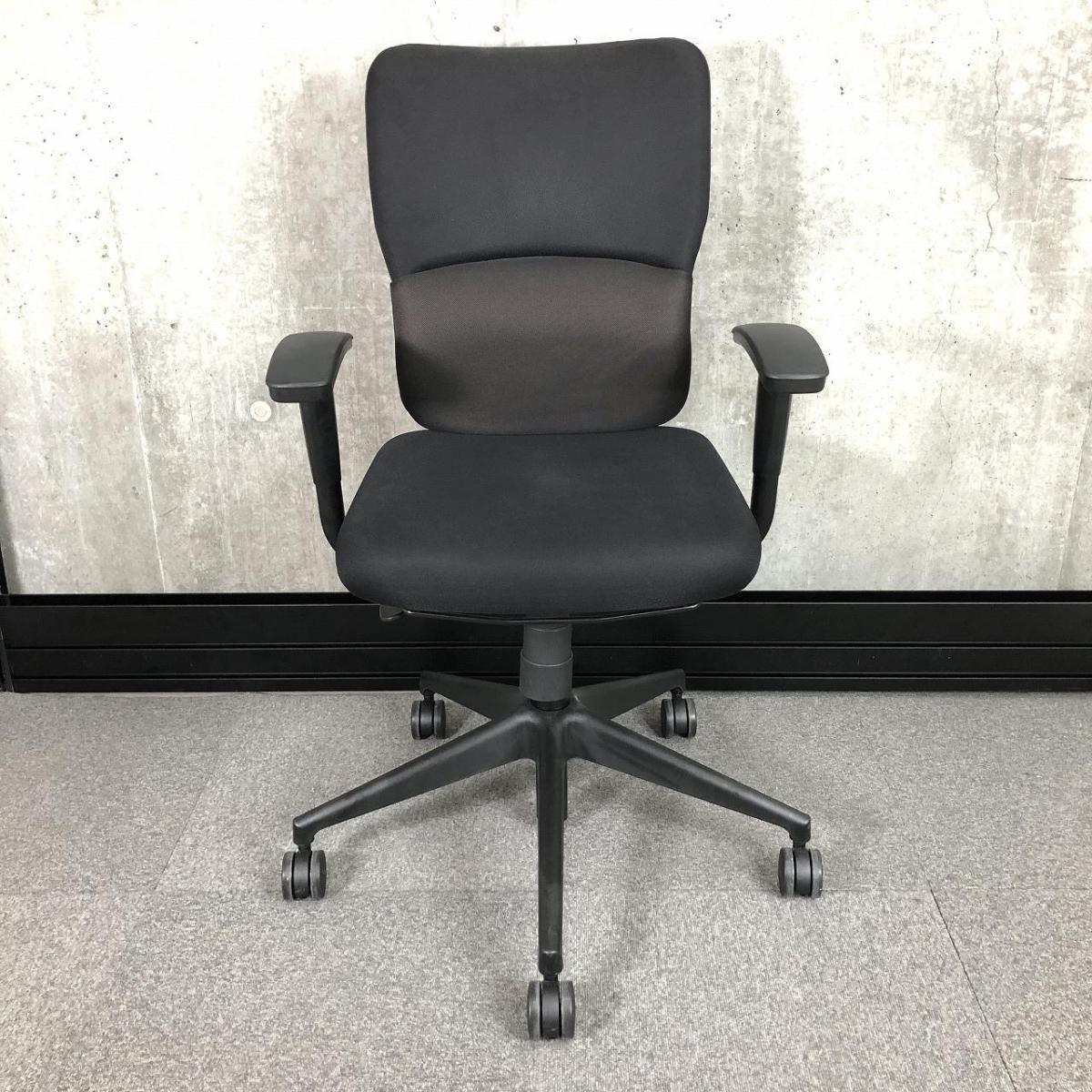 中古】LetsB レッツB Steelcase/スチールケース 肘付ハイバック 中古】LetsB レッツB Steelcase/スチールケース 肘付ハイバック